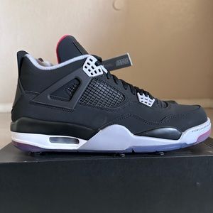 AIR JORDAN 4 GOLF “Bred"
Black/Fire Red-Cement Grey
Size 11